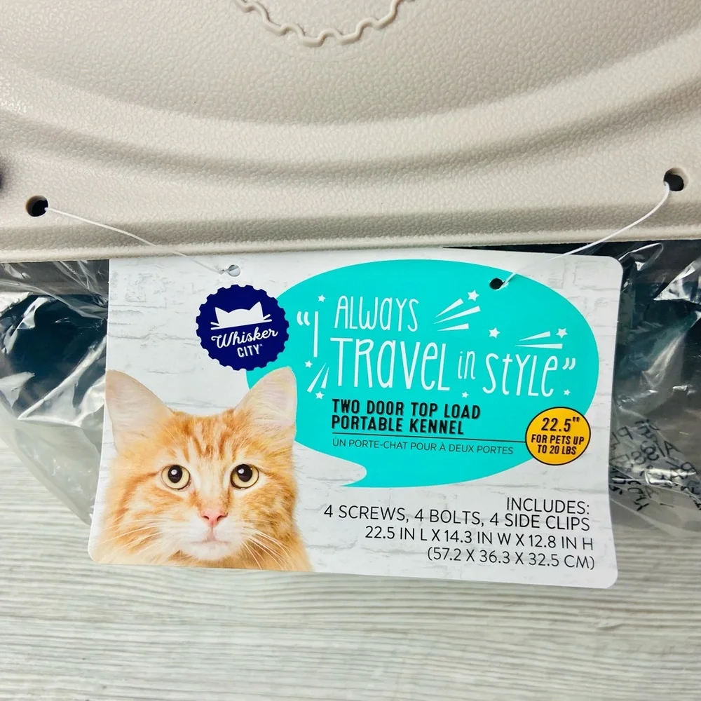 CAT CARRIER Two Door Top Load Portable Kennel